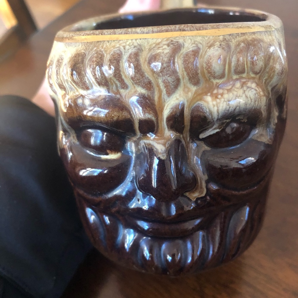 Art Pottery Primitive Face Mug